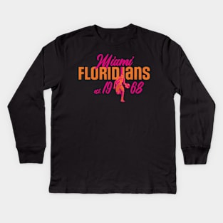 Miami Floridians Basketball Team Kids Long Sleeve T-Shirt